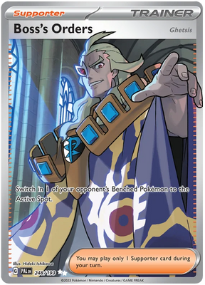 Boss's Orders Full Art Paldea Evolved Single Pokemon Card
