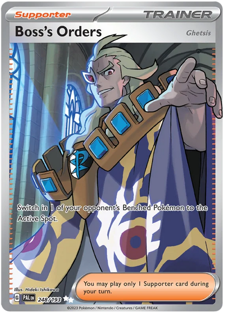 Boss's Orders Full Art Paldea Evolved Single Pokemon Card