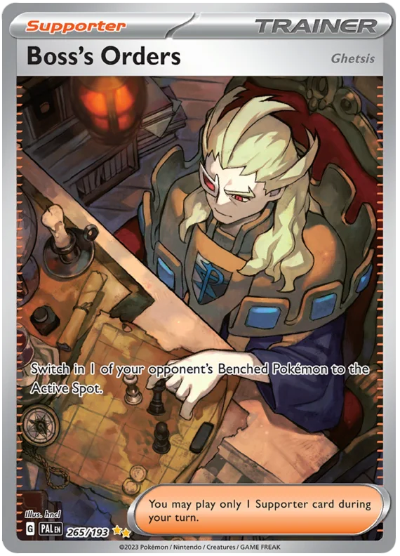 Boss's Orders Special Illustration Rare Paldea Evolved Single Pokemon Card