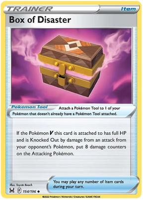 Box of Disaster Lost Origin Pokemon Single Card 154/196