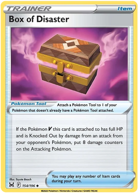 Box of Disaster Lost Origin Pokemon Single Card 154/196