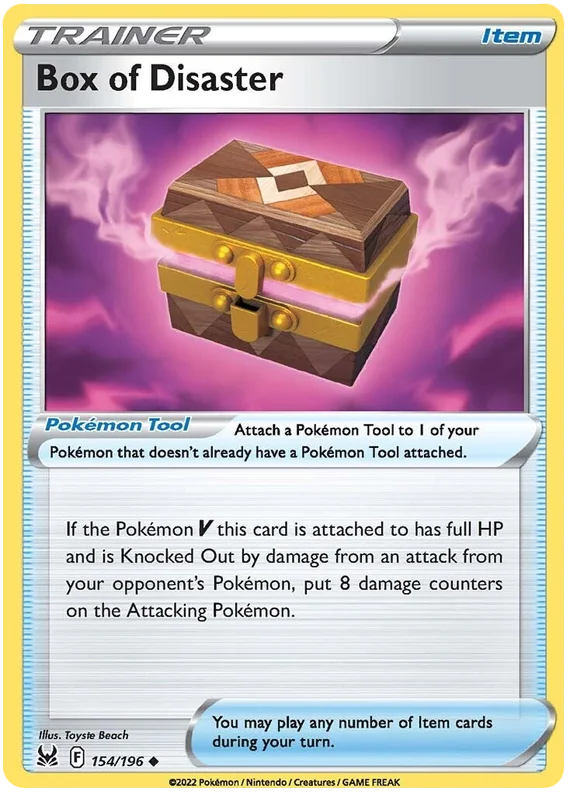 Box of Disaster Lost Origin Pokemon Single Card 154/196