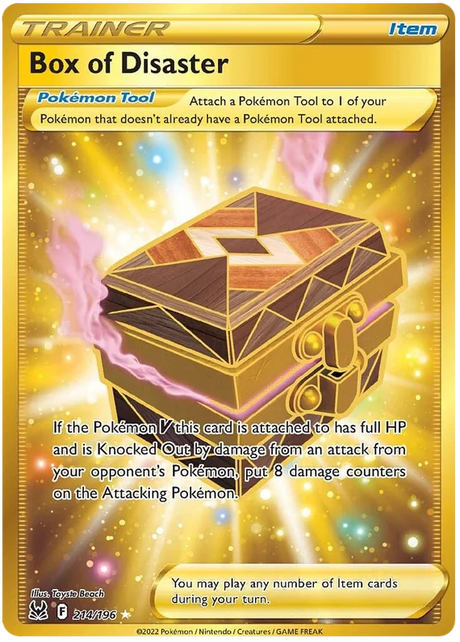 Box of Disaster (Secret) Lost Origin Pokemon Single Card 214/196