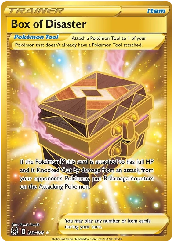 Box of Disaster (Secret) Lost Origin Pokemon Single Card 214/196