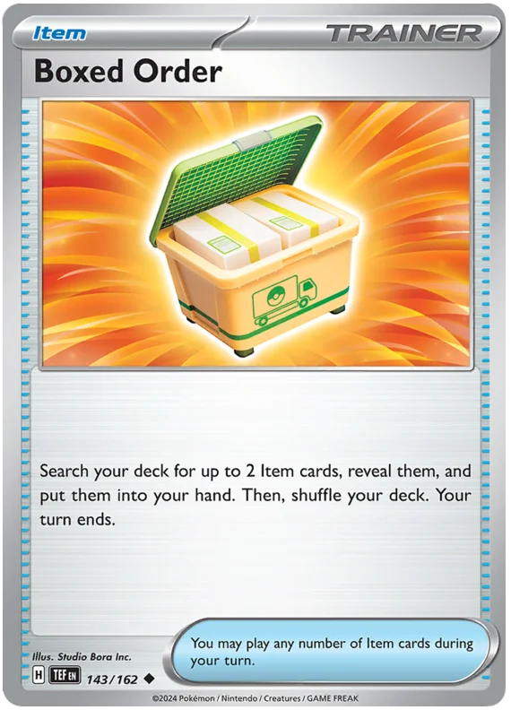 Boxed Order Temporal Forces Pokemon Single 143/162