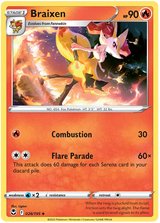 Braixen Silver Tempest Pokemon Single 026/195