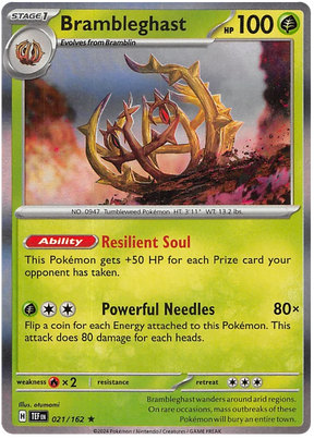 Brambleghast Temporal Forces Pokemon Single 021/162
