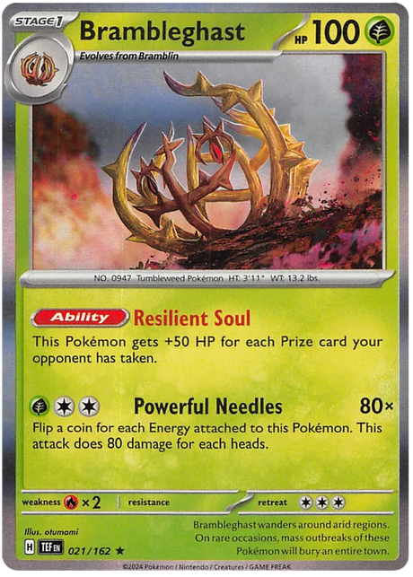 Brambleghast Temporal Forces Pokemon Single 021/162