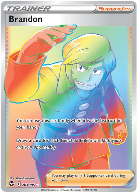 Brandon  Silver Tempest Pokemon Single 203/195