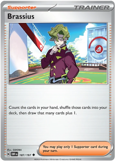 Brassius Obsidian Flames Single Pokemon Card