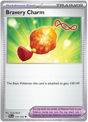 Bravery Charm Paldea Evolved Single Pokemon Card