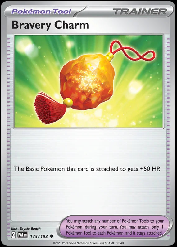 Bravery Charm Paldea Evolved Single Pokemon Card