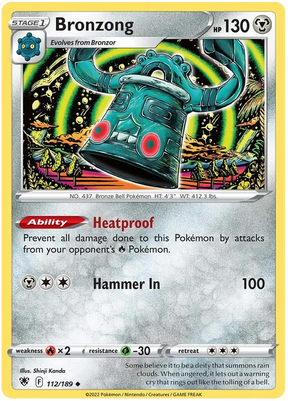 Bronzong Astral Radiance Pokemon Card Singles 112/189
