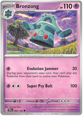 Bronzor Temporal Forces Pokemon Single 068/162