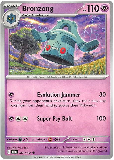 Bronzor Temporal Forces Pokemon Single 068/162