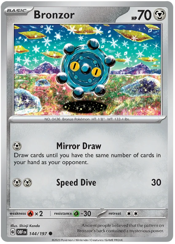 Bronzor Obsidian Flames Single Pokemon Card