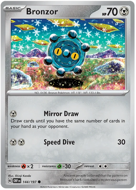 Bronzor Obsidian Flames Single Pokemon Card