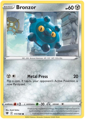 Bronzor Astral Radiance Pokemon Card Singles 111/189