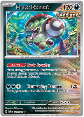 Brute Bonnet Paradox Rift Single Pokemon Card 123/182