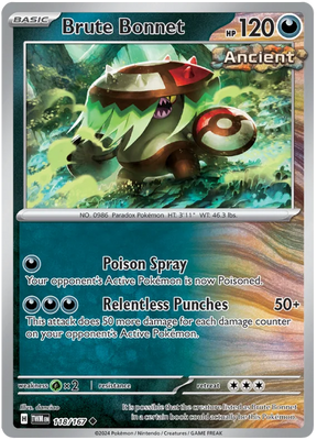 Brute Bonnet Twilight Masquerade Pokemon Single 118/167