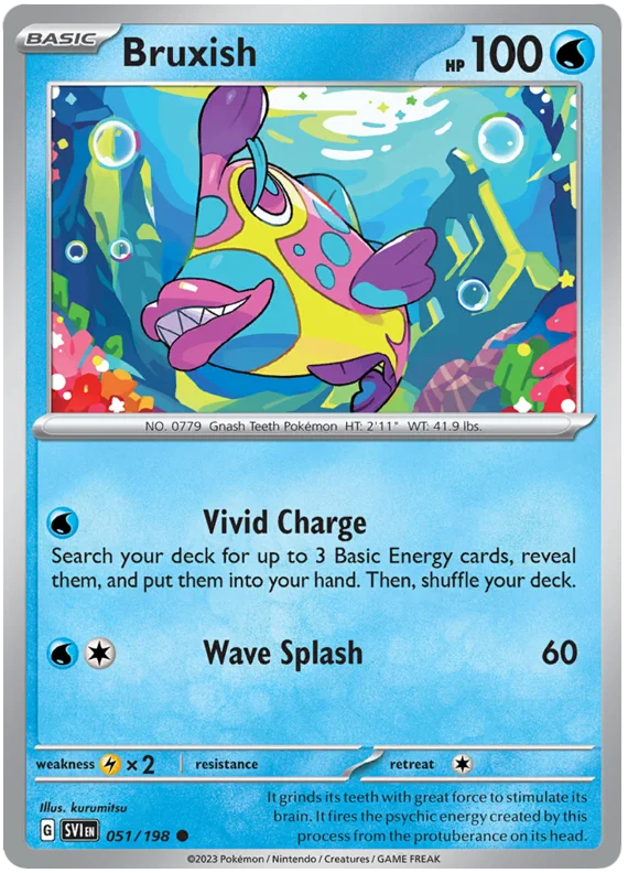 Bruxish Scarlet & Violet Base Set Pokemon Card Single
