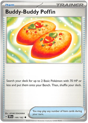 Buddy-Buddy Poffin Temporal Forces Pokemon Single 144/162