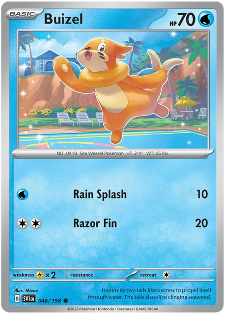 Buizel Scarlet & Violet Base Set Pokemon Card Single