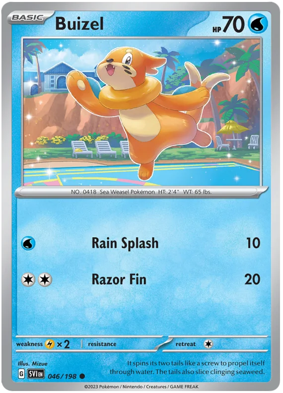 Buizel Scarlet & Violet Base Set Pokemon Card Single