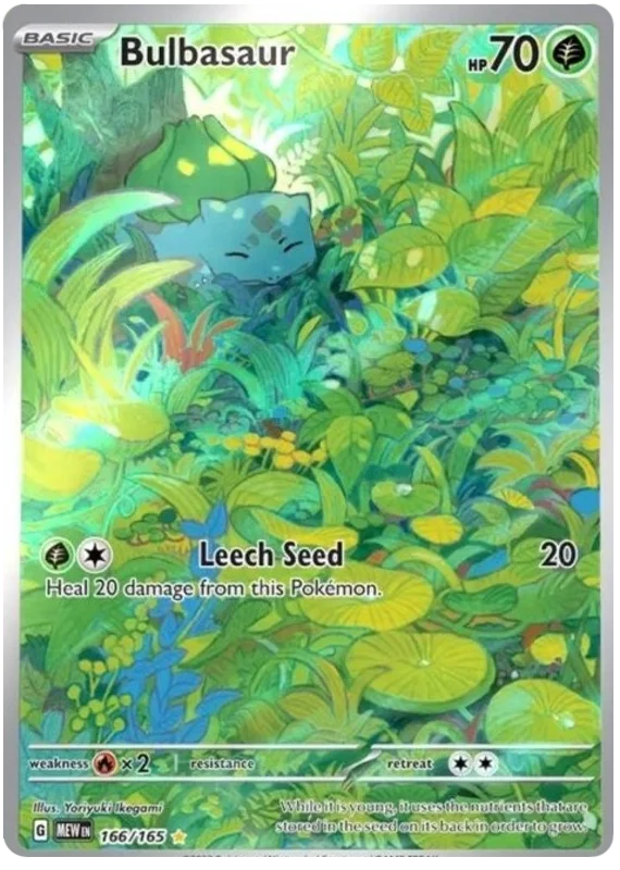 Bulbasaur Illustration Rare 151 Single Pokemon Card