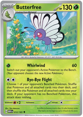 Butterfree 151 Single Pokemon Card