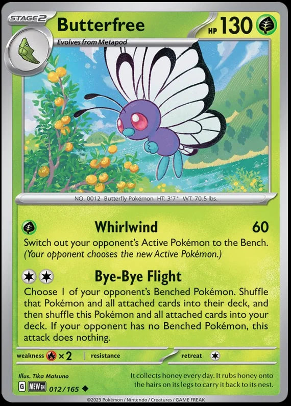 Butterfree 151 Single Pokemon Card