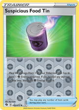 Suspicious Food Tin 066/073, Champion’s Path, Reverse Holo finish, representative matte composite