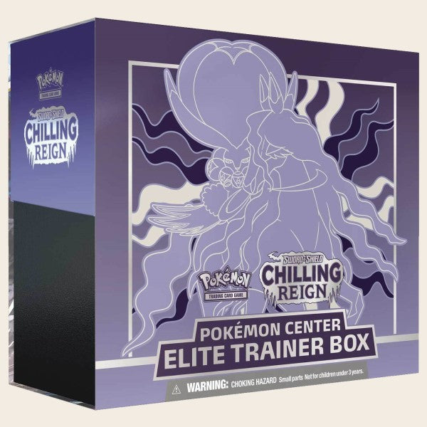 Pokémon TCG Pokémon Center Chilling Reign Elite Trainer Box featuring Shadow Rider Calyrex