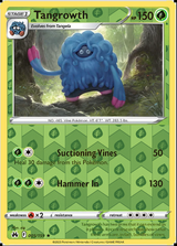 Tangrowth 005/159, Crown Zenith, Reverse Holo finish, representative matte composite