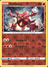 Volcanion 026/159, Crown Zenith, Reverse Holo finish, representative matte composite