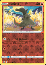 Salandit 027/159, Crown Zenith, Reverse Holo finish, representative matte composite