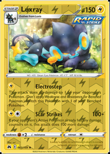 Luxray 043/159, Crown Zenith, Reverse Holo finish, representative matte composite
