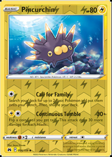 Pincurchin 056/159, Crown Zenith, Reverse Holo finish, representative matte composite