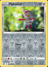 Pawniard 092/159, Crown Zenith, Reverse Holo finish, representative matte composite