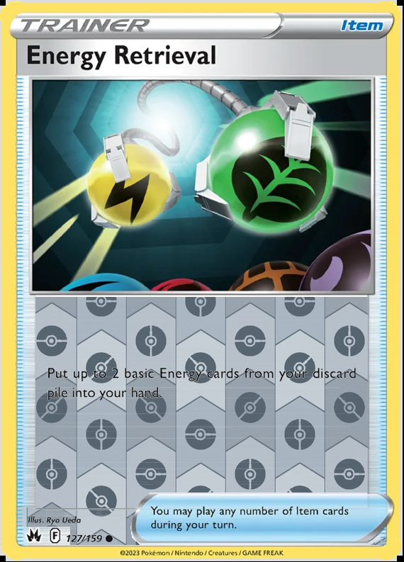 Energy Retrieval 127/159, Crown Zenith, Reverse Holo finish, representative matte composite