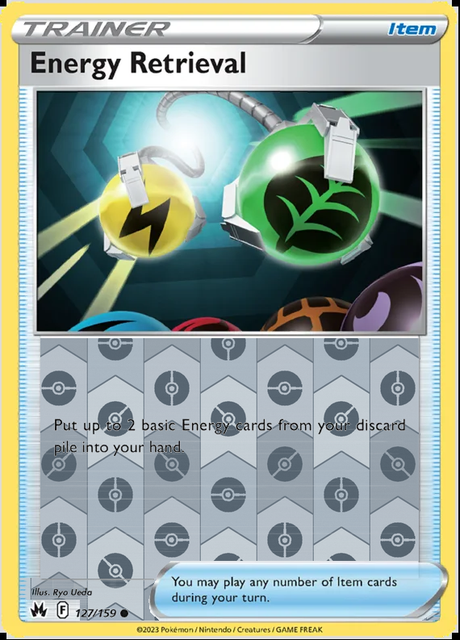 Energy Retrieval 127/159, Crown Zenith, Reverse Holo finish, representative matte composite