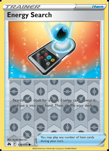 Energy Search 128/159, Crown Zenith, Reverse Holo finish, representative matte composite