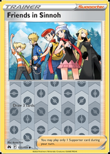 Friends in Sinnoh 131/159, Crown Zenith, Reverse Holo finish, representative matte composite