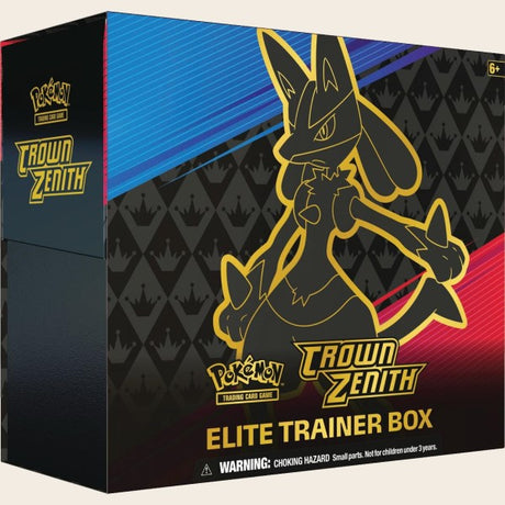 Pokemon Crown Zenith Elite Trainer Box Featuring Lucario (SWSH12.5)