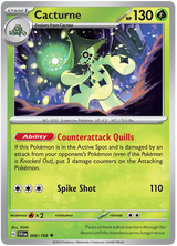 Cacturne Scarlet & Violet Base Set Pokemon Card Single
