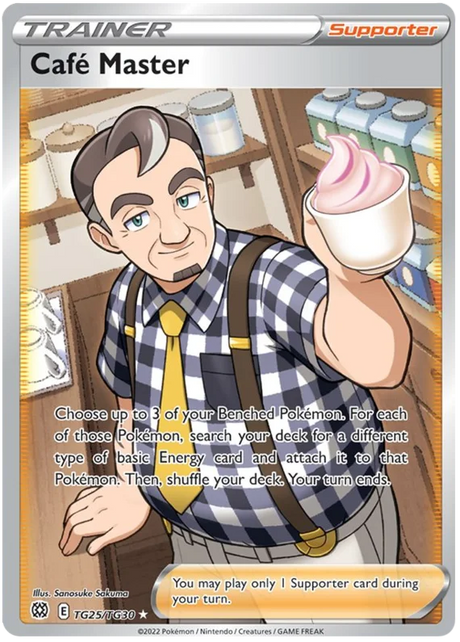Café Master Brilliant Stars Trainer Gallery Pokemon Card Singles TG25/TG30