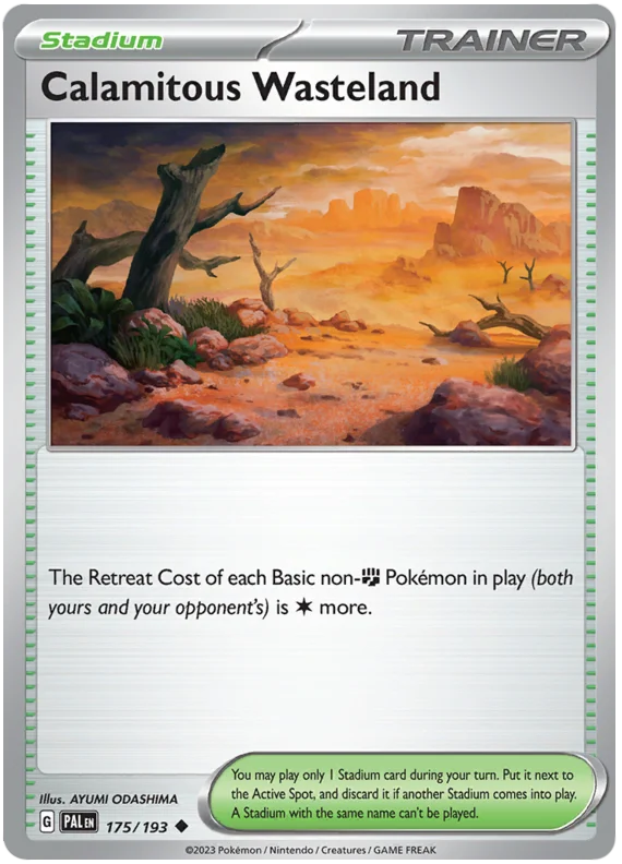 Calamitous Wasteland Paldea Evolved Single Pokemon Card
