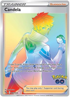 Candela (Secret) Pokemon GO Card Singles 083/078