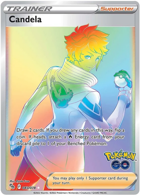 Candela (Secret) Pokemon GO Card Singles 083/078