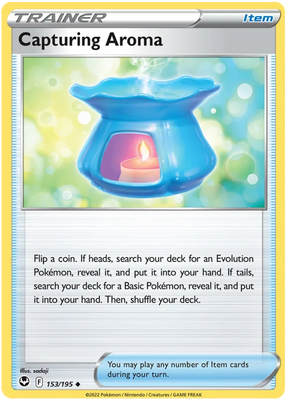 Capturing Aroma Silver Tempest Pokemon Single 153/195
